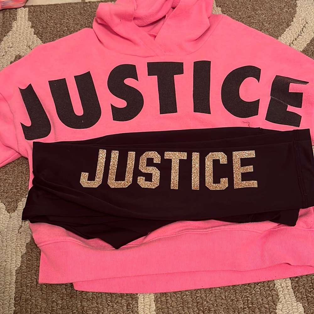 Justice top with leggings